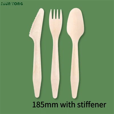 أدوات المائدة الخشبية التي يمكن التخلص منها